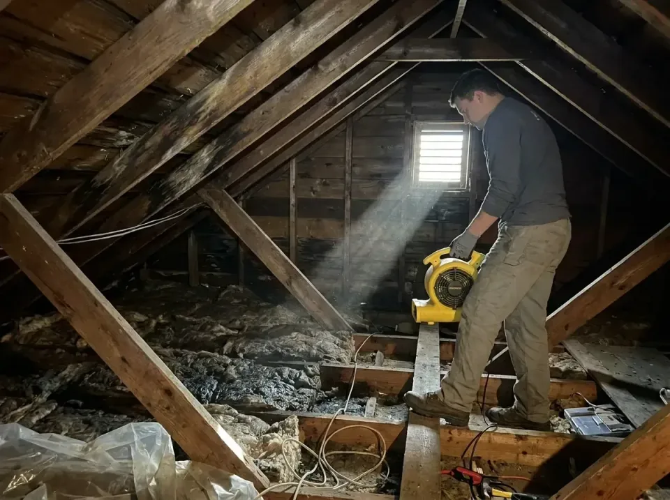 attic-water-damage-drying-proc-007 — frequently asked questions, Emergency Water Extraction & 24/7 Flood Response in Liberty…